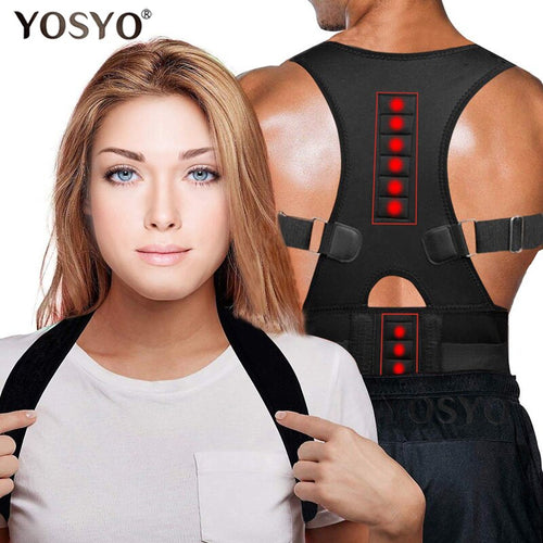 Posture Corrector Magnetic Therapy Brace Shoulder Back Support Belt for Men Women Braces & Supports Belt Shoulder Posture